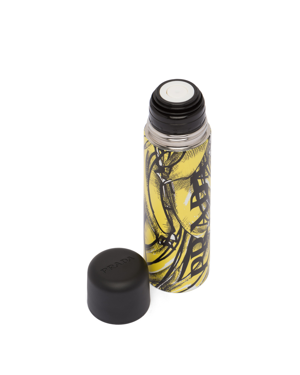 Prada 500 Ml Stainless Steel Agua Bottle Amarillo | 67912-ZIYH