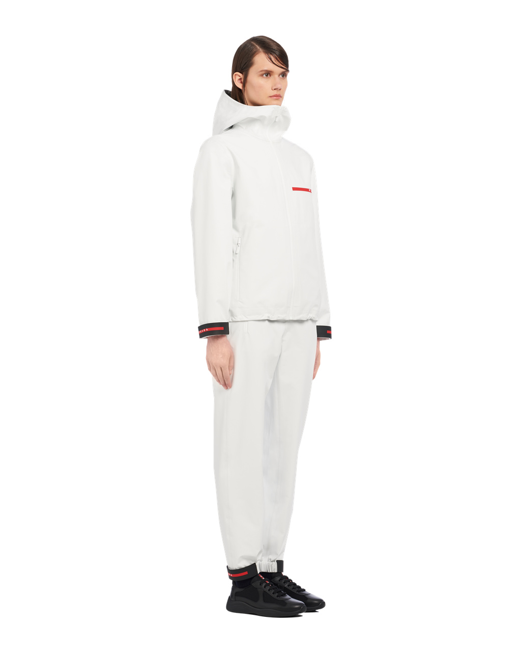 Prada Active Nylon Windbreaker Blancas | 35607-DHOV