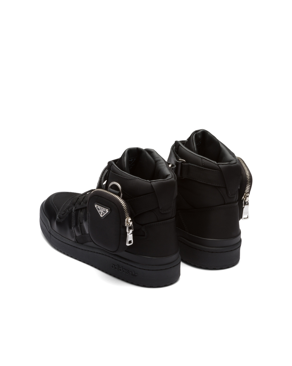 Prada Adidas For Prada Re-nylon Forum High-top Sneakers Negras | 84317-IGMS