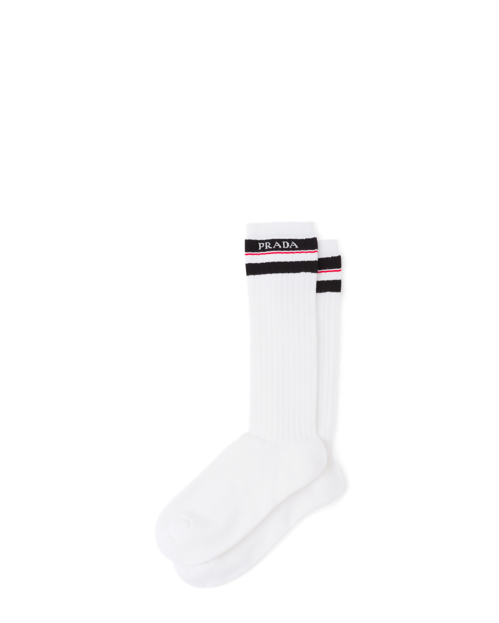 Prada Algodon Ankle Socks Blancas | 13456-ATRX