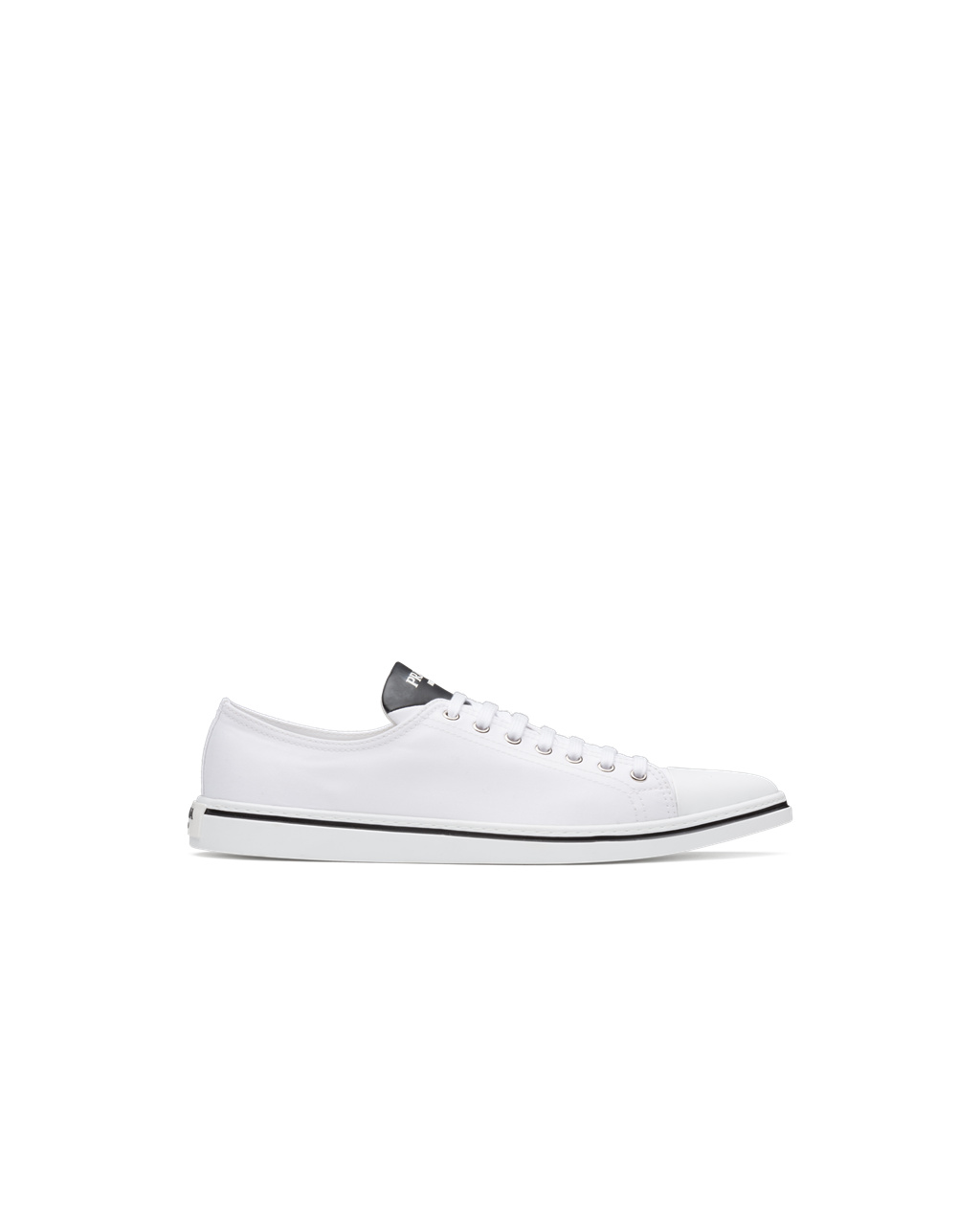 Prada Algodon Gabardine Pointy Sneakers Blancas | 85279-GRYZ