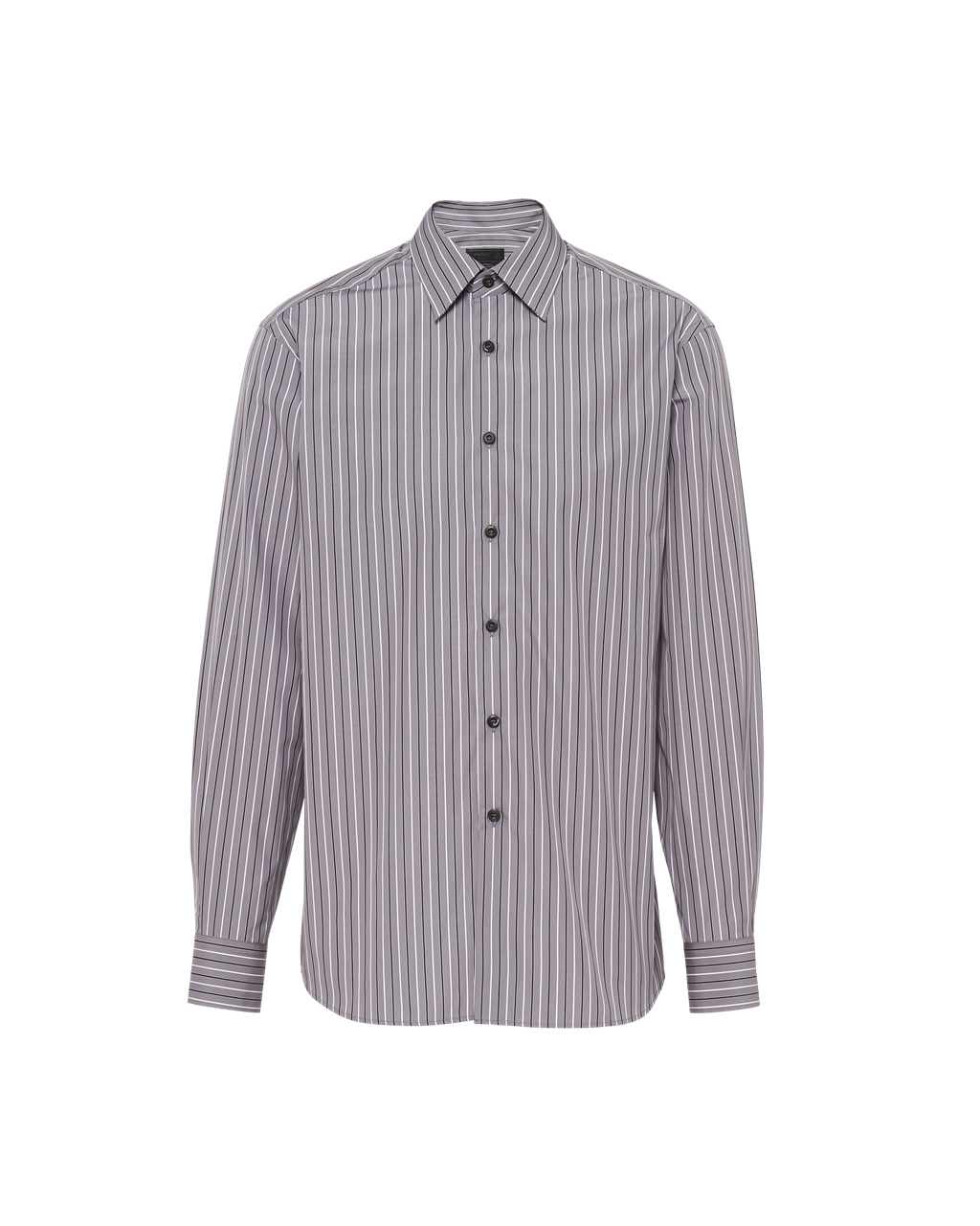 Prada Algodon Shirt Iron Gray | 58432-SFCW