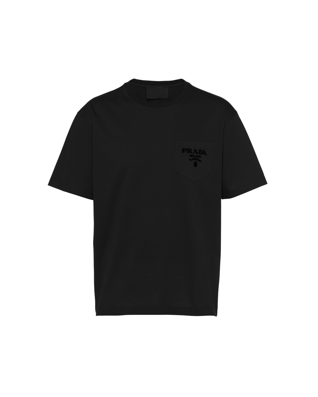 Prada Algodon T-shirt Negras | 16078-LSEJ