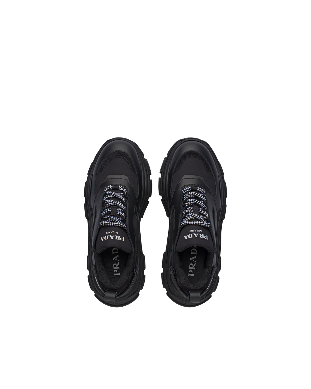 Prada Block Sneakers Negras | 46235-ZNYV