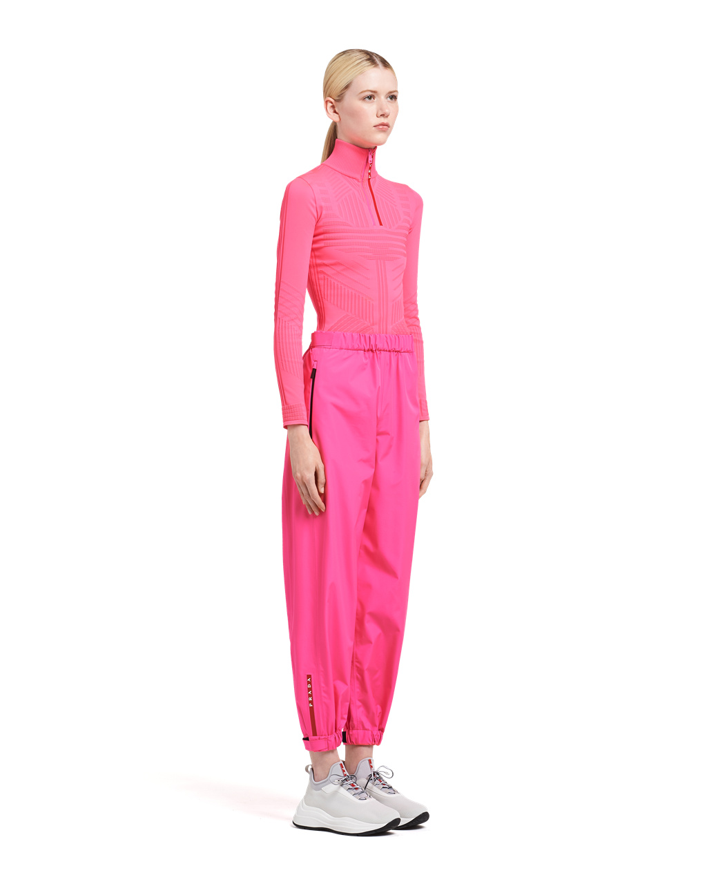 Prada Bonded Nylon Pants Rosas | 25730-DOHA