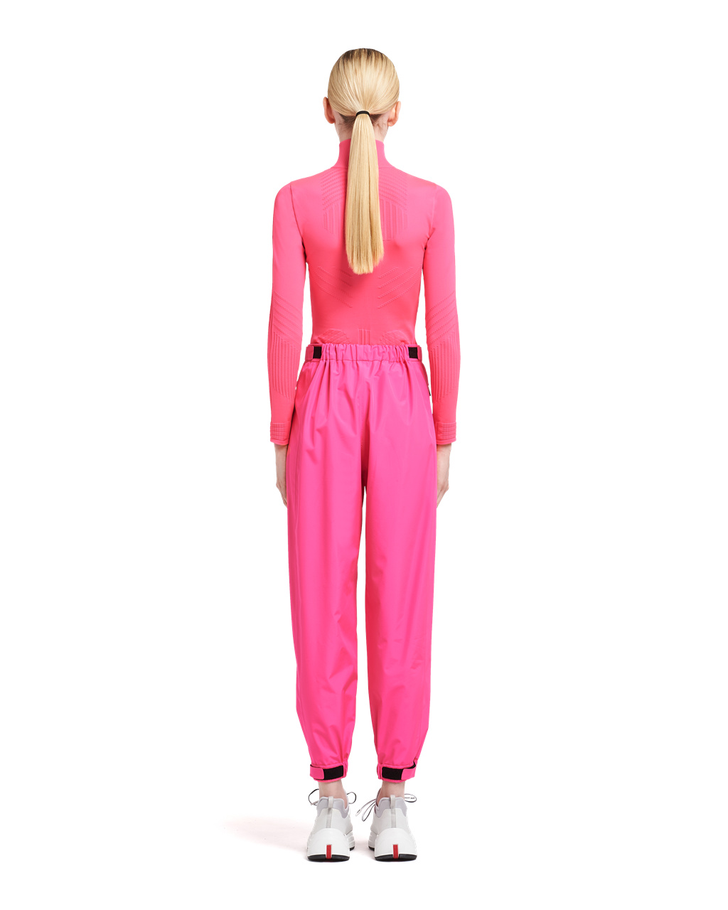 Prada Bonded Nylon Pants Rosas | 25730-DOHA