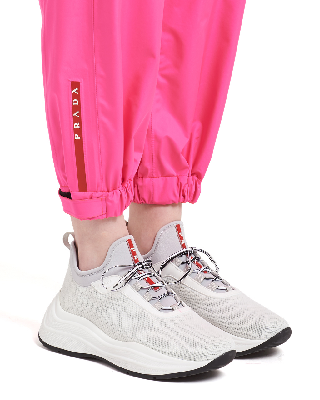 Prada Bonded Nylon Pants Rosas | 25730-DOHA