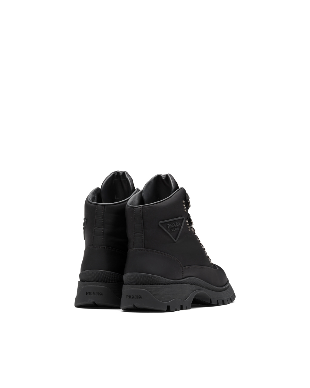 Prada Brixxen Re-nylon Gabardine Senderismo Boots Negras | 21596-KHBC