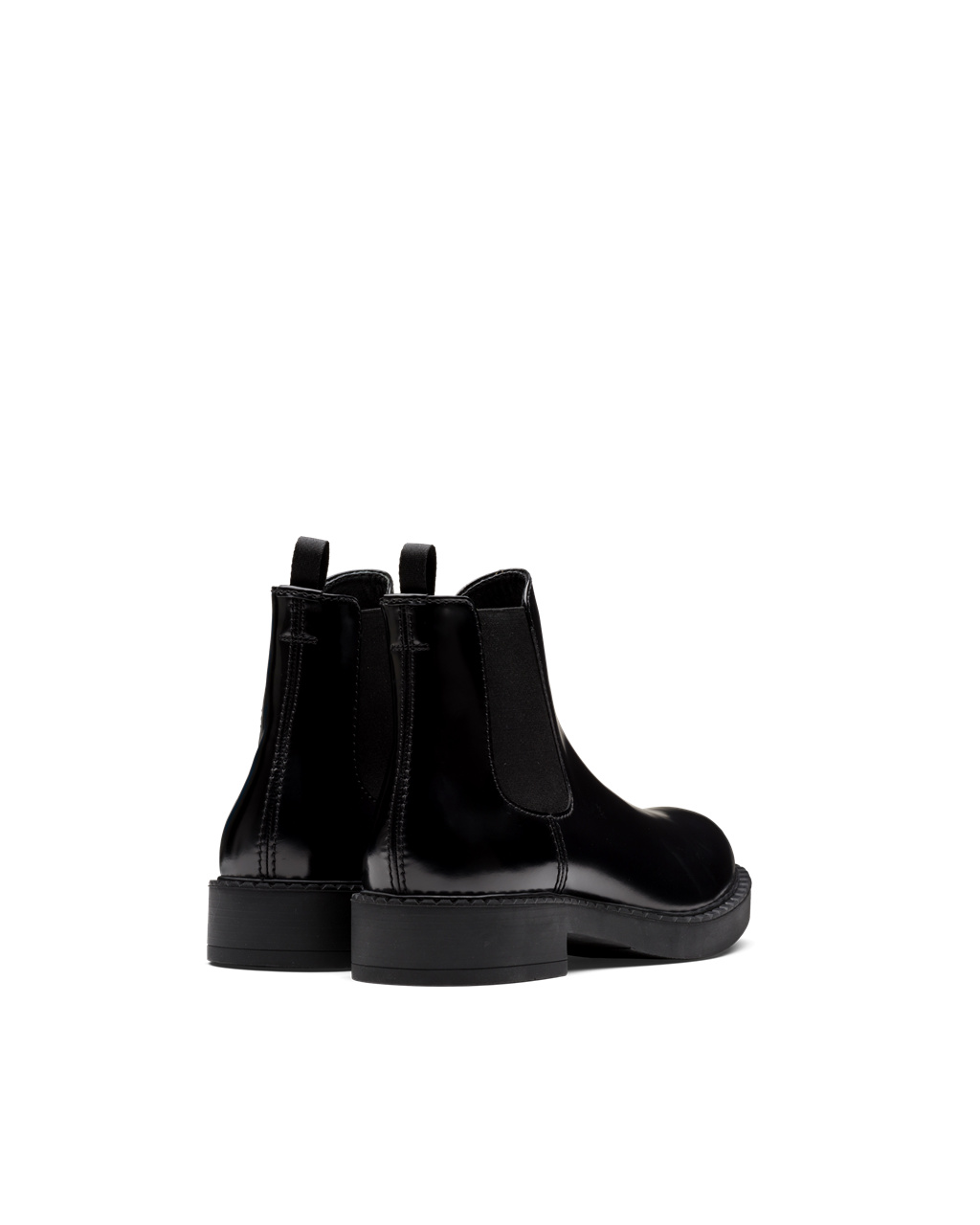 Prada Brushed Calf Cuero Chelsea Boots Negras | 84570-JGXO