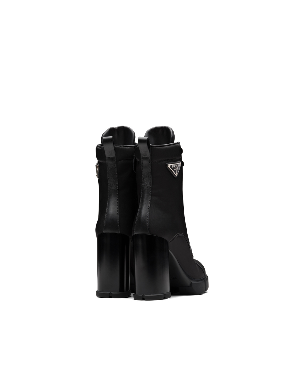 Prada Brushed Cuero And Nylon Booties Negras | 64927-FWQT