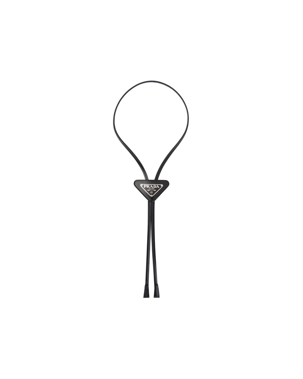 Prada Brushed Cuero Bolo Tie Negras | 23085-XOVD