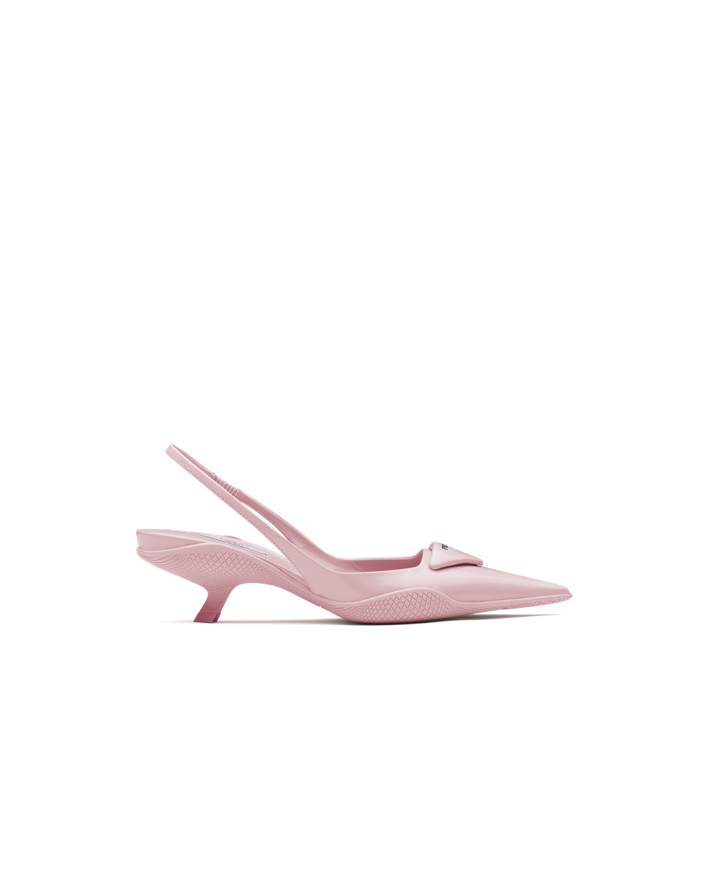 Prada Brushed Cuero Destalonadas Pumps Rosas | 25834-FLWK