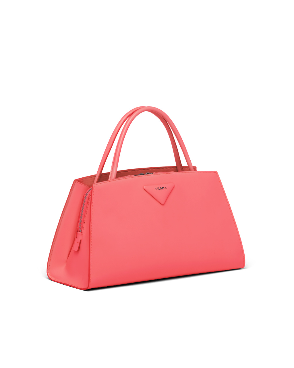 Prada Brushed Cuero Handbag Coral | 08319-ITCU