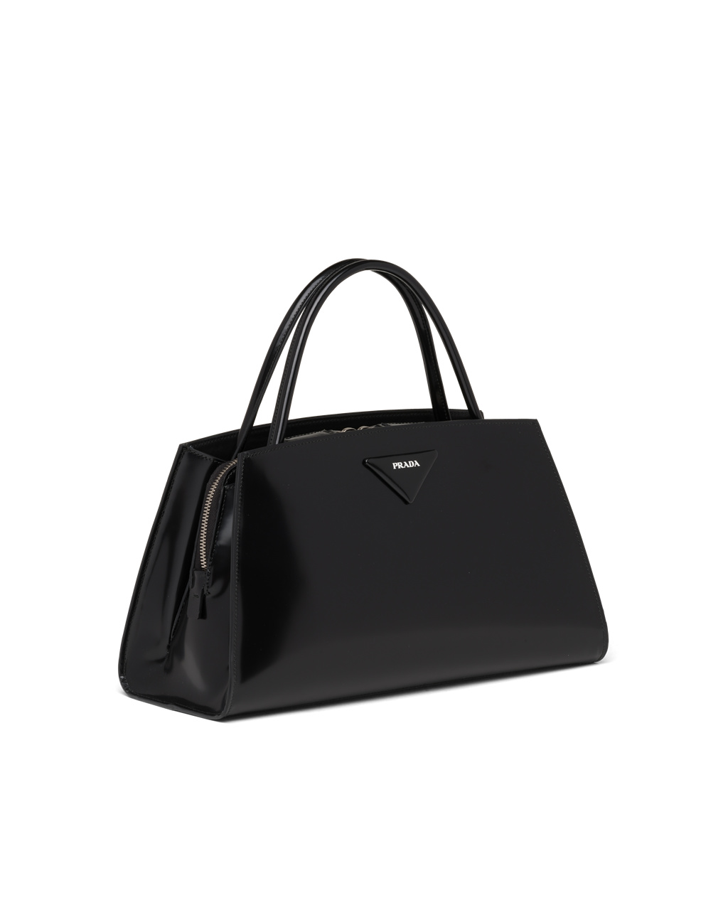 Prada Brushed Cuero Handbag Negras | 98753-WHTS