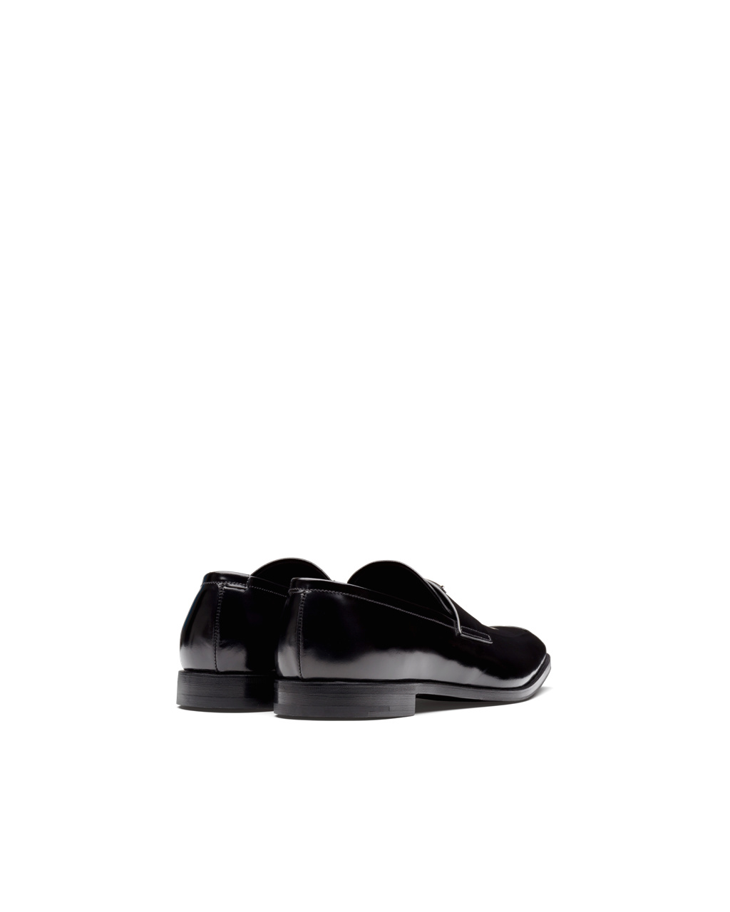 Prada Brushed Cuero Loafers Negras | 09563-SYDL