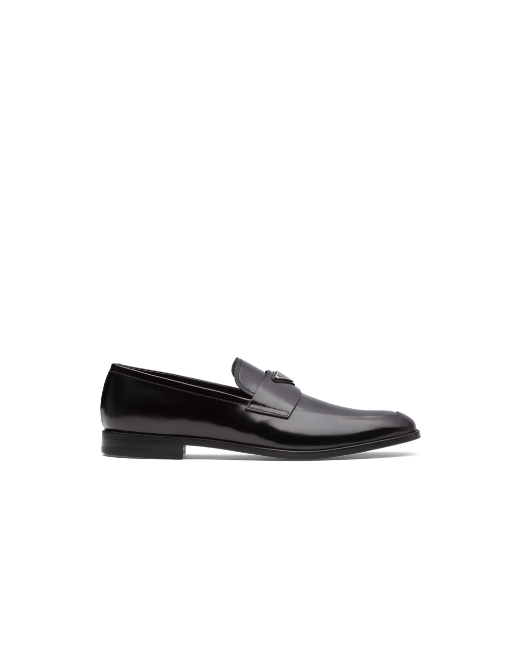 Prada Brushed Cuero Loafers Negras | 09563-SYDL