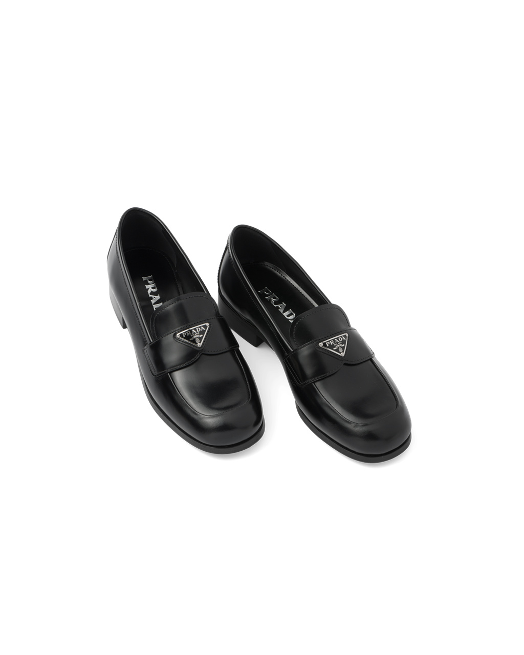 Prada Brushed Cuero Loafers Negras | 36281-NUIJ