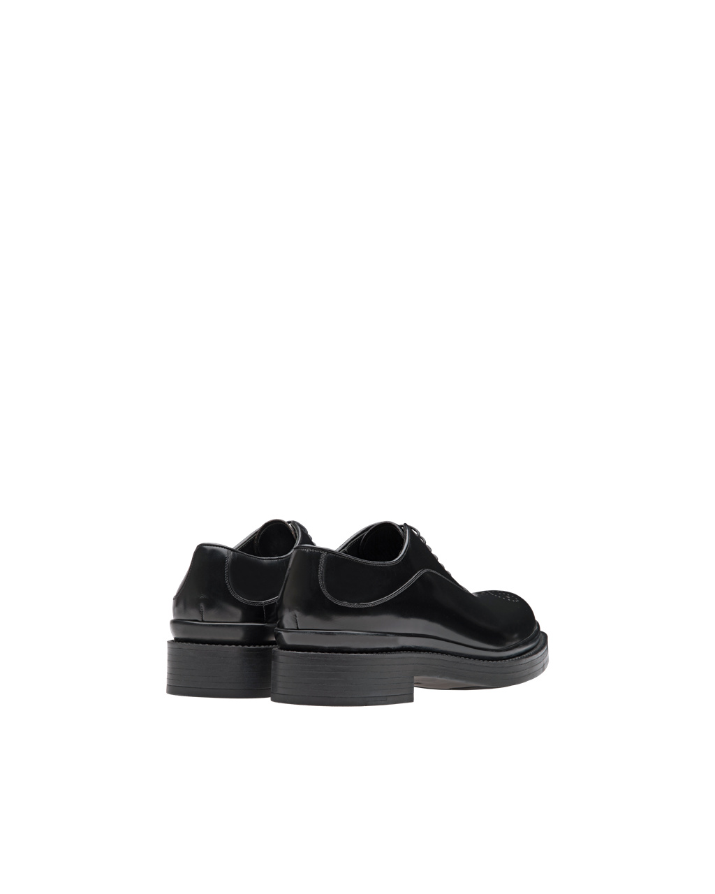 Prada Brushed Cuero Oxford Shoes Negras | 46720-IXGM