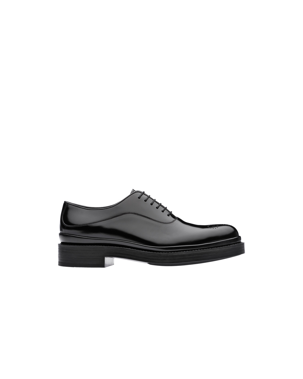 Prada Brushed Cuero Oxford Shoes Negras | 46720-IXGM