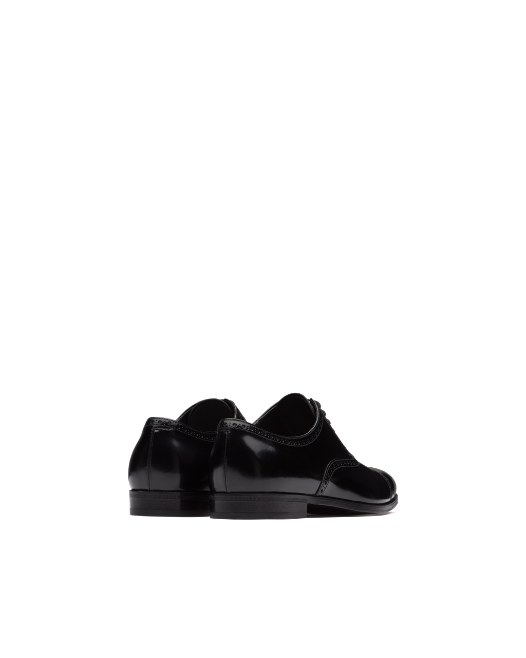 Prada Brushed Cuero Oxford Shoes Negras | 68412-DWJP