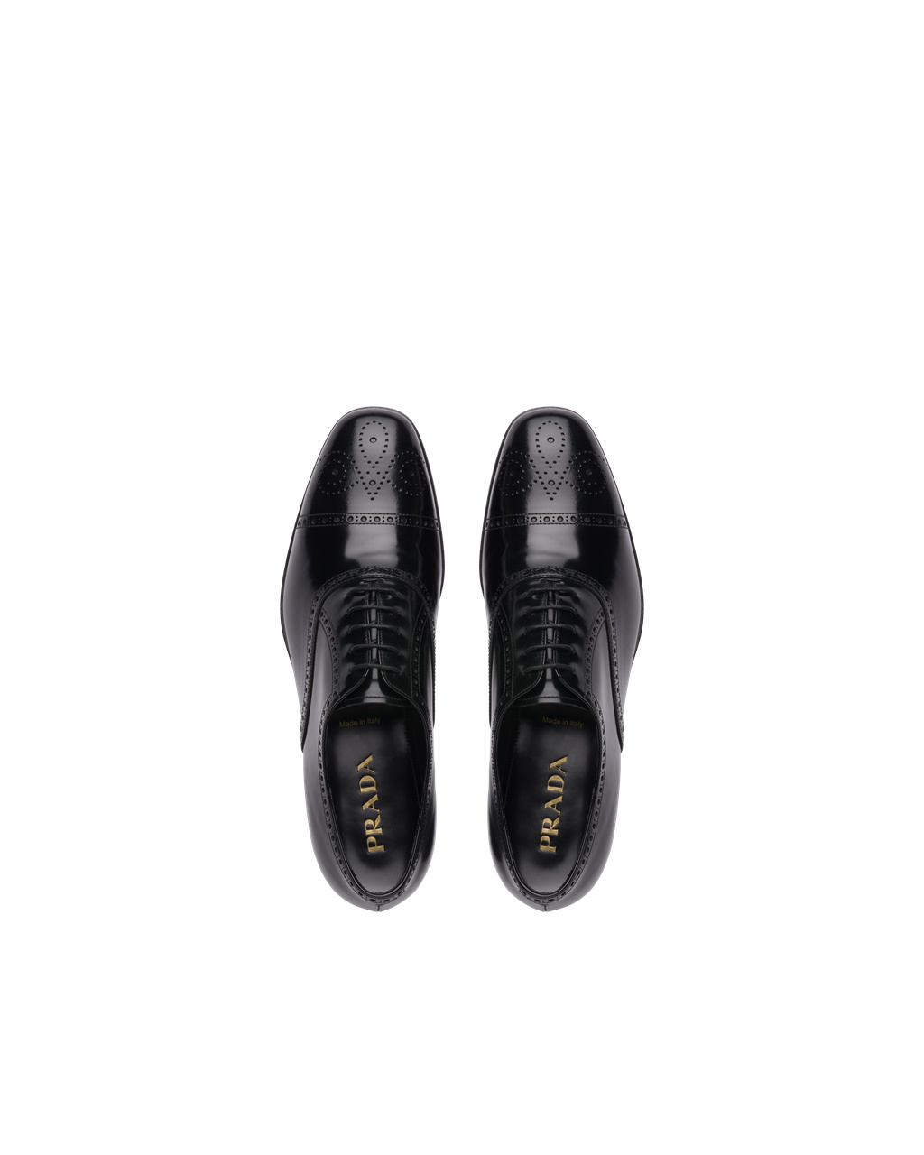 Prada Brushed Cuero Oxford Shoes Negras | 68412-DWJP