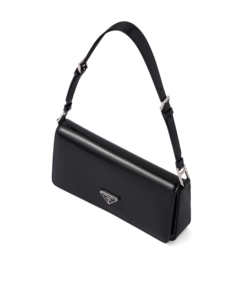 Prada Brushed Cuero Prada Femme Bag Negras | 85716-QHTJ