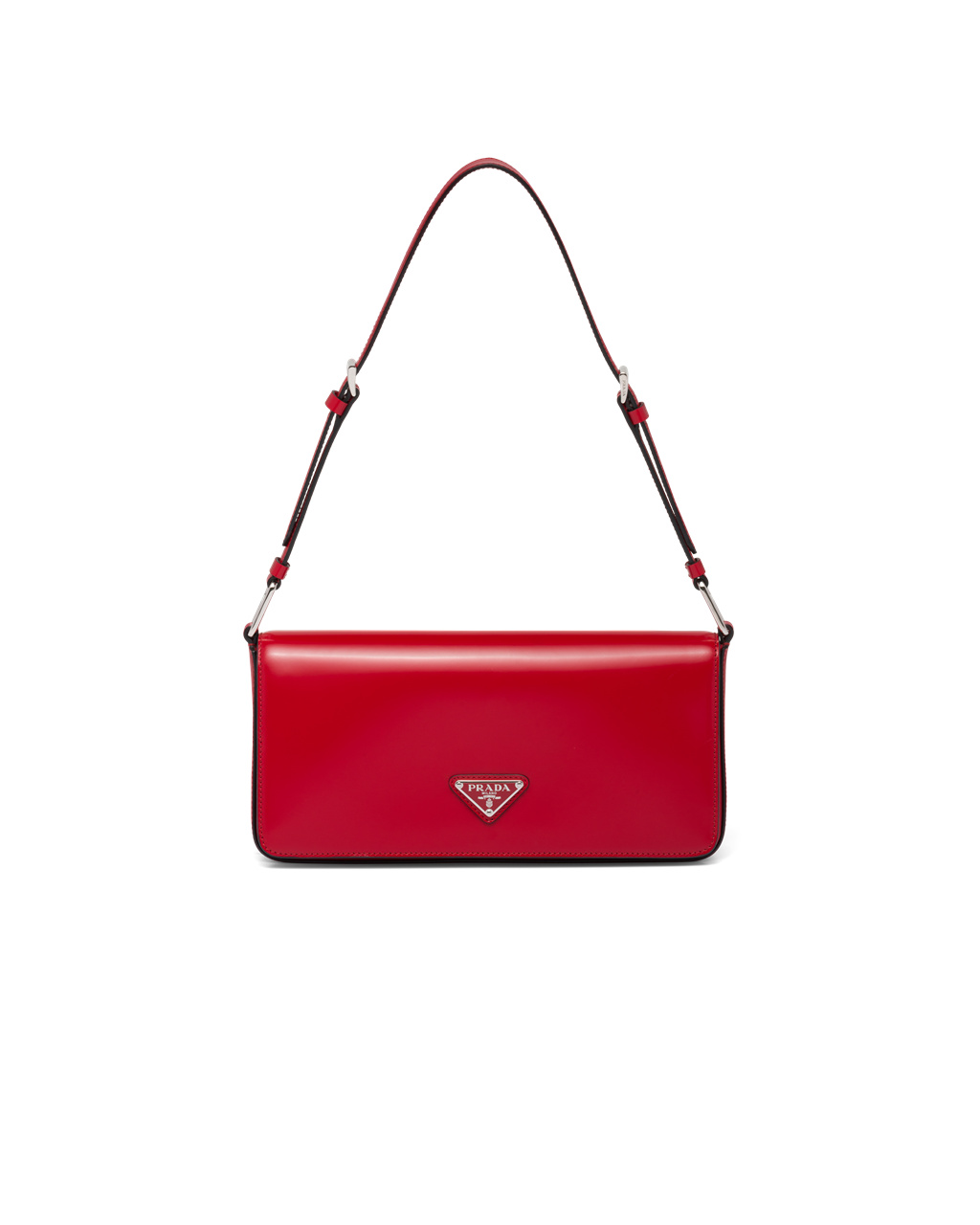 Prada Brushed Cuero Prada Femme Bag Scarlet | 49726-SKAV