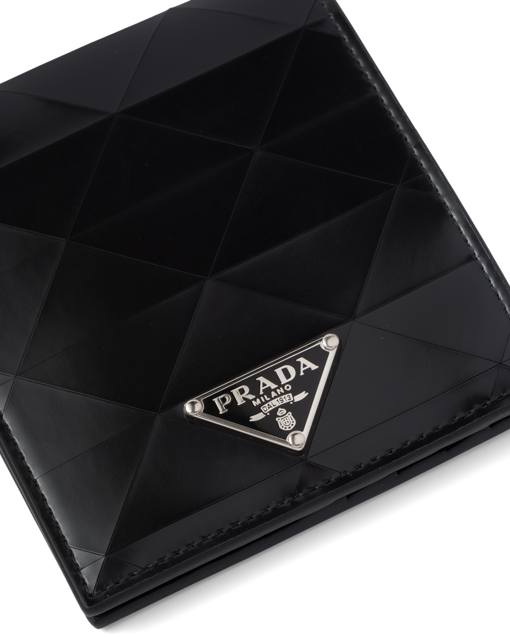 Prada Brushed Cuero Wallet Negras | 79103-WIJK