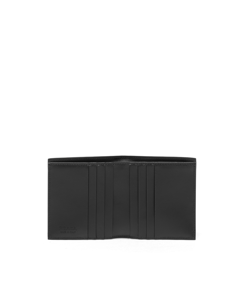 Prada Brushed Cuero Wallet Negras | 87261-KEXM