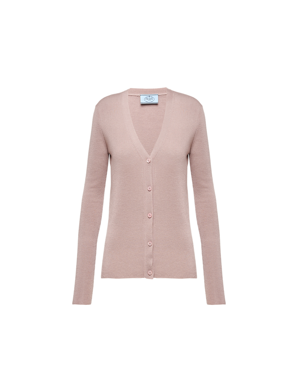 Prada Cashmere And Silk Cardigan Mauve | 83065-QLVA