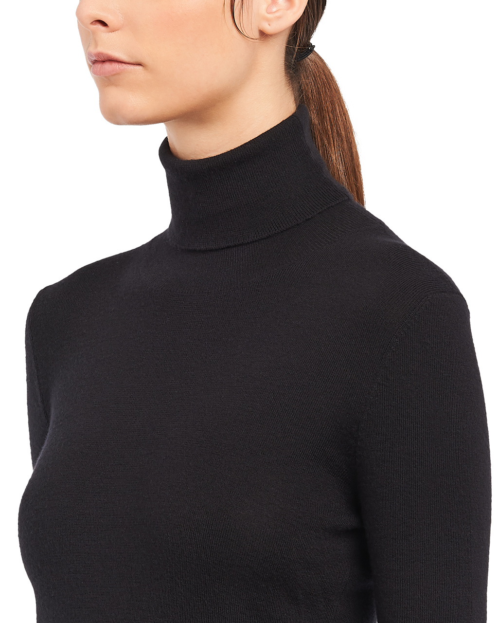 Prada Cashmere And Silk Sueter Negras | 21654-KRUE