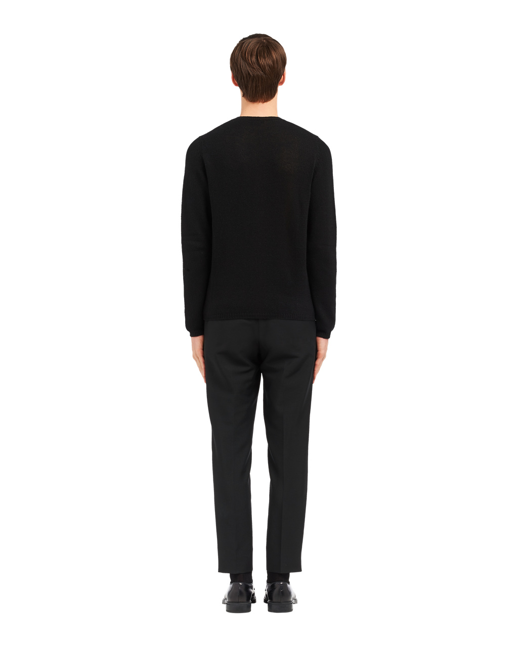 Prada Cashmere Crew-neck Sueter Negras | 30954-EYSO