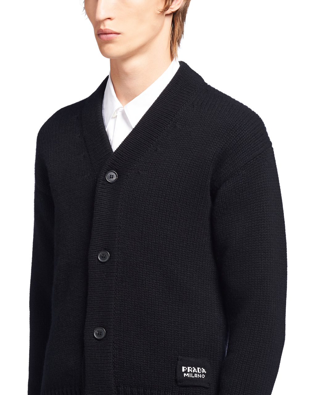 Prada Cashmere Knit Cardigan Negras | 04158-VNPS