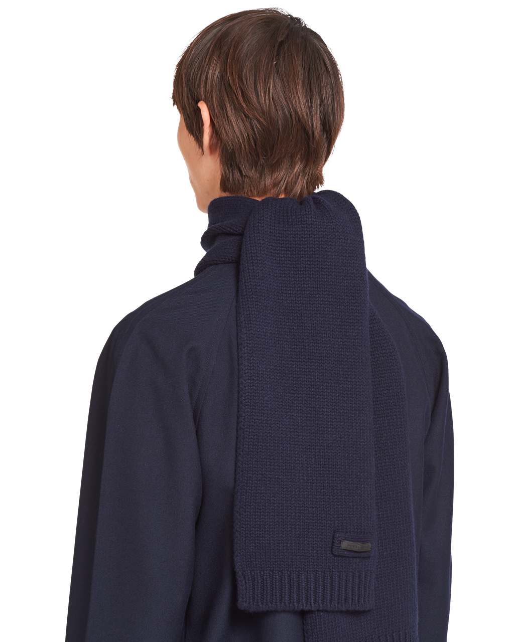 Prada Cashmere Scarf Azul Marino | 92671-ZPQF