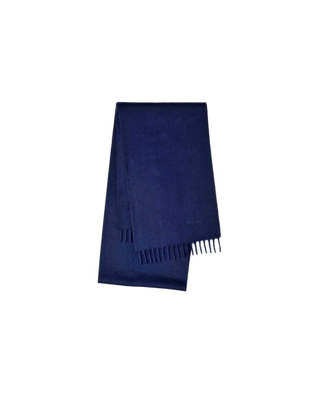 Prada Cashmere Scarf Azul Marino | 94257-EJCA