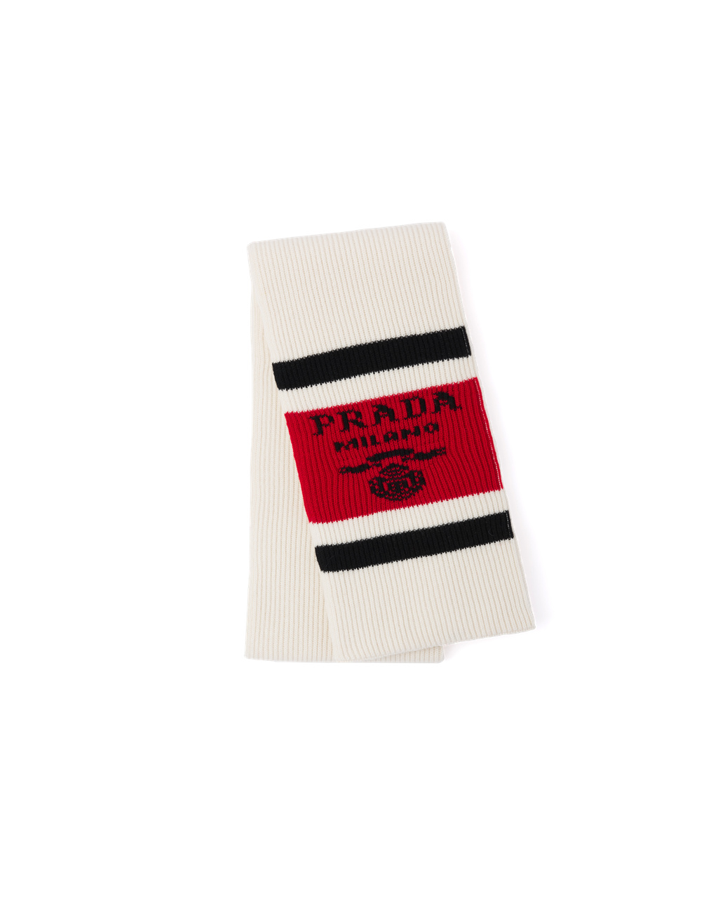 Prada Cashmere Scarf Blancas | 48061-GFID