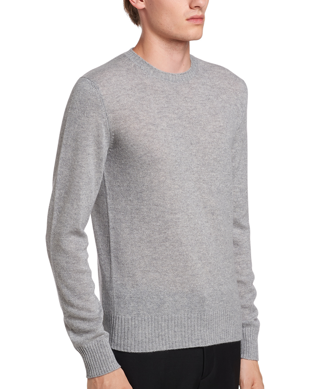 Prada Cashmere Sueter Gris | 42753-AYPK