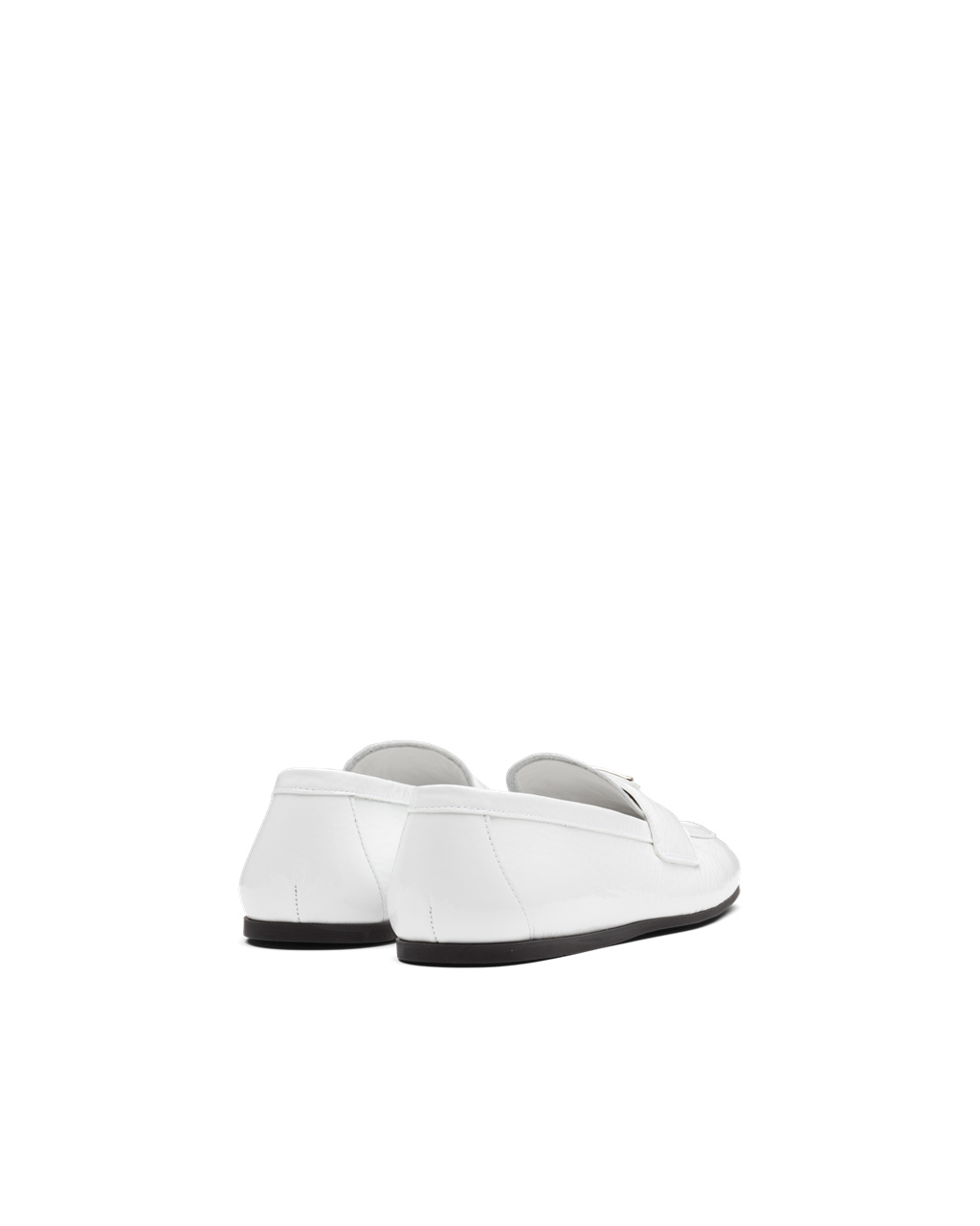 Prada Charol Cuero Loafers Blancas | 83726-LTBH