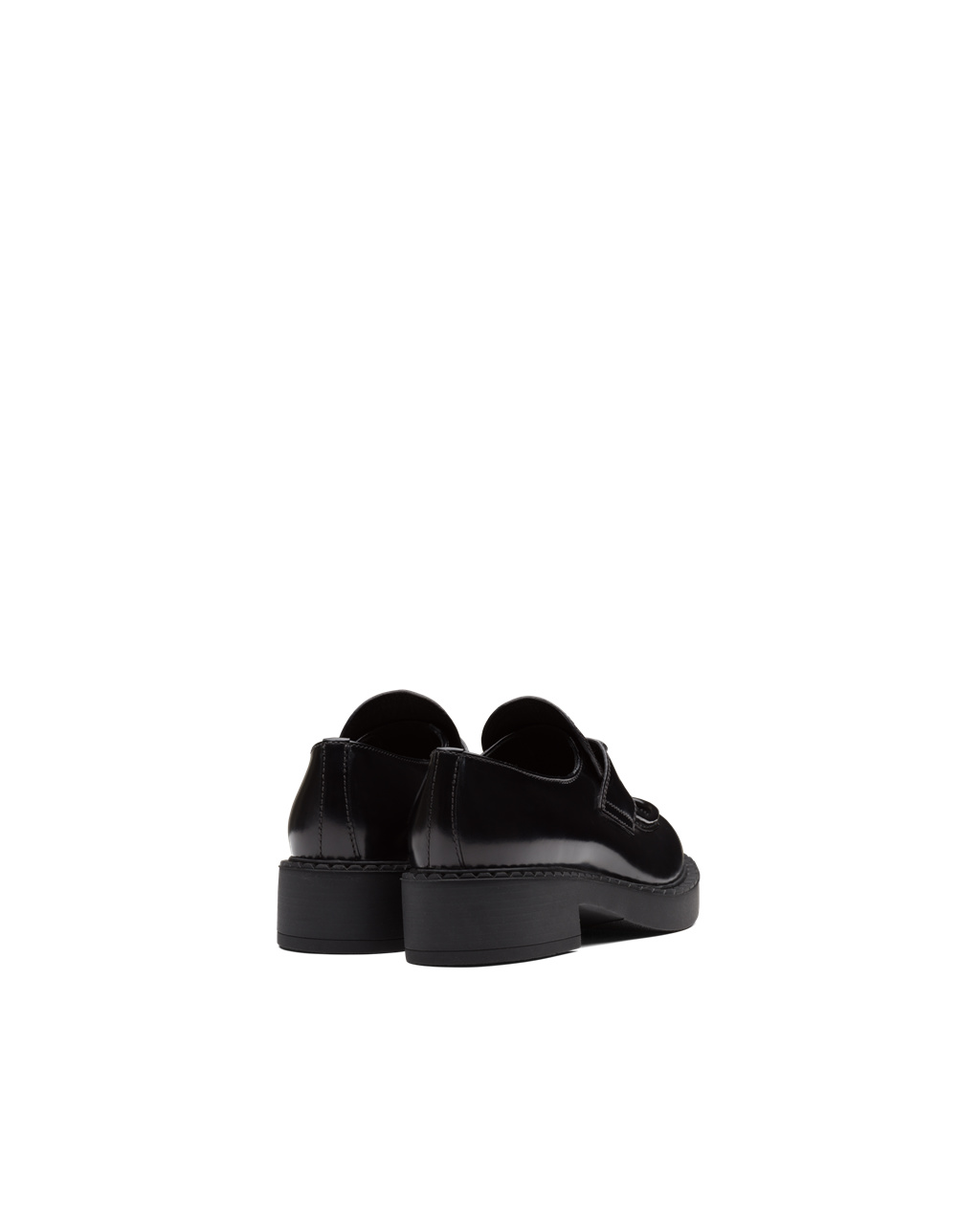 Prada Chocolate Brushed Cuero Loafers Negras | 68297-GISL