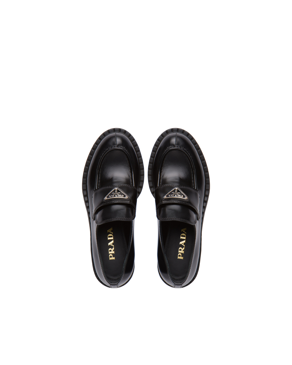 Prada Chocolate Brushed Cuero Loafers Negras | 68297-GISL