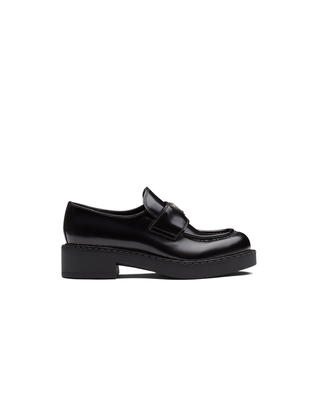 Prada Chocolate Brushed Cuero Loafers Negras | 68297-GISL