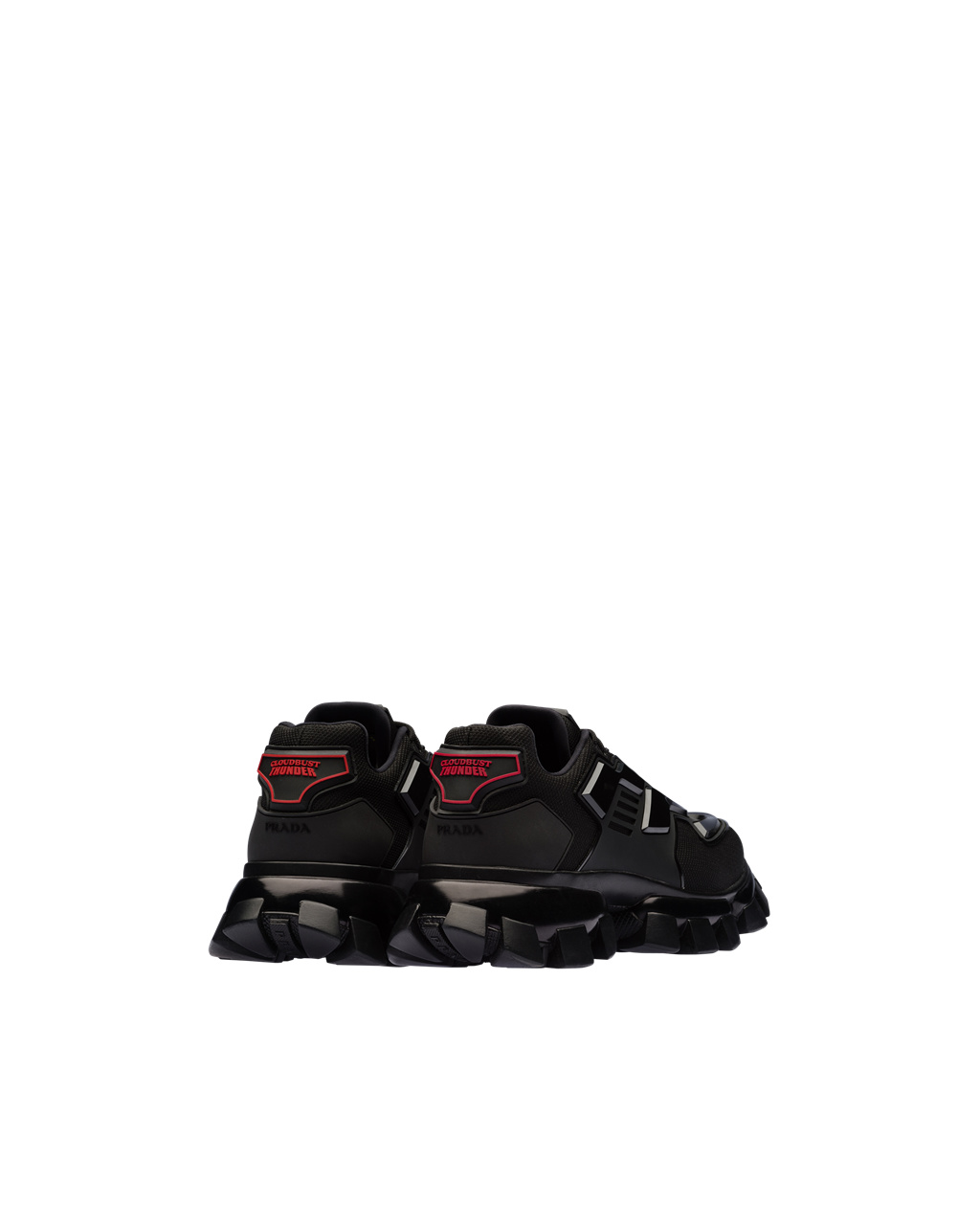 Prada Cloudbust Thunder Technical Fabric Sneakers Negras | 40961-ZYUP