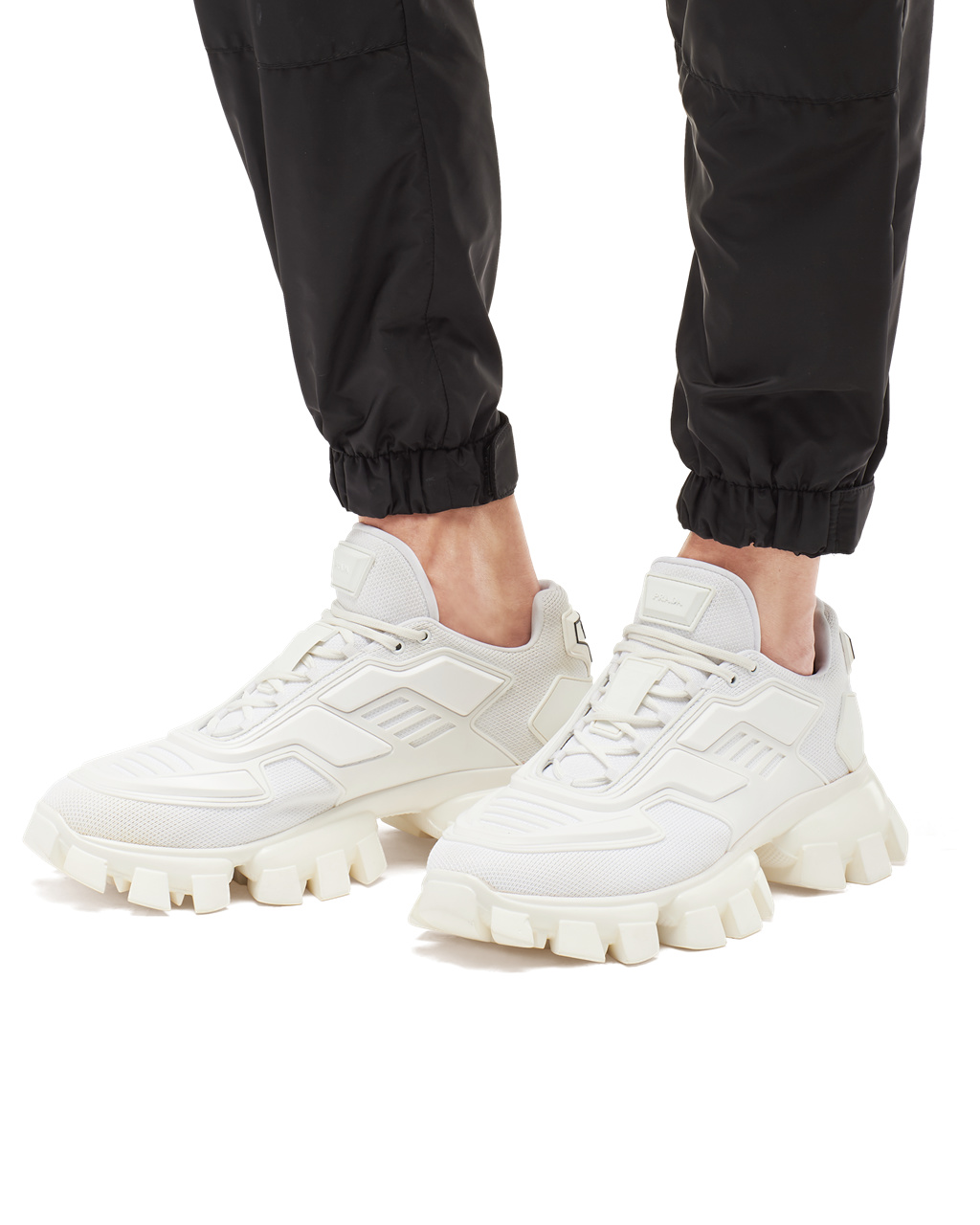 Prada Cloudbust Thunder Technical Fabric Sneakers Blancas | 43587-KNSU