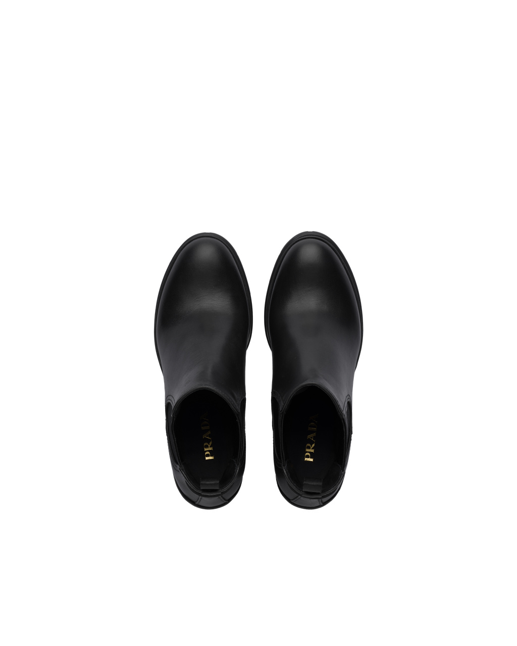 Prada Cuero Booties Negras | 78539-ADFE