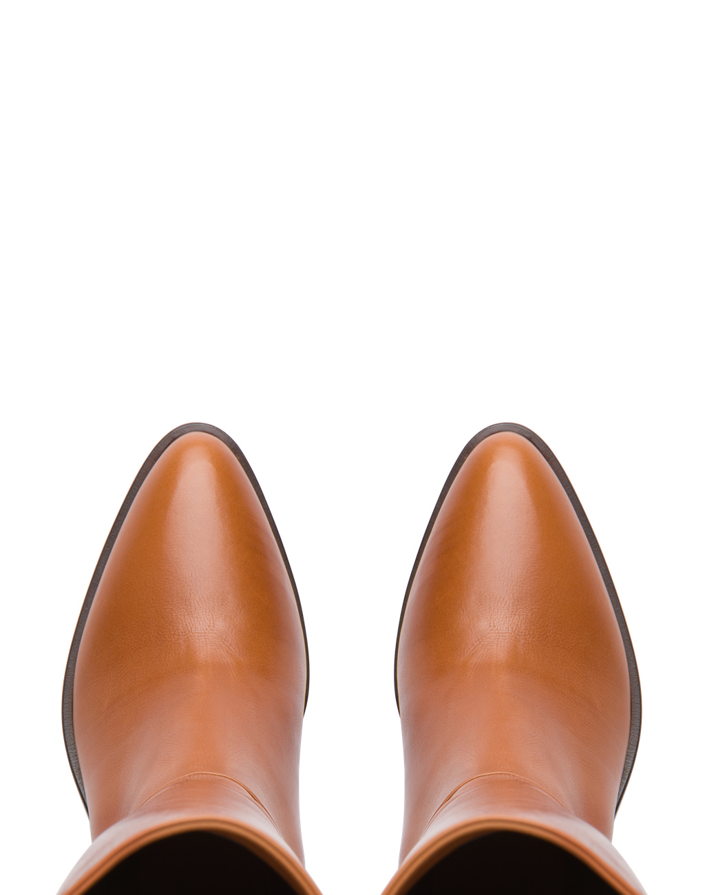 Prada Cuero Boots Cognac | 17064-BEFY