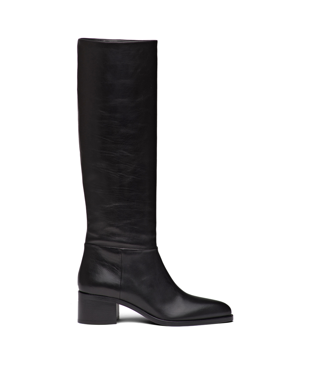 Prada Cuero Boots Negras | 54613-FCJA