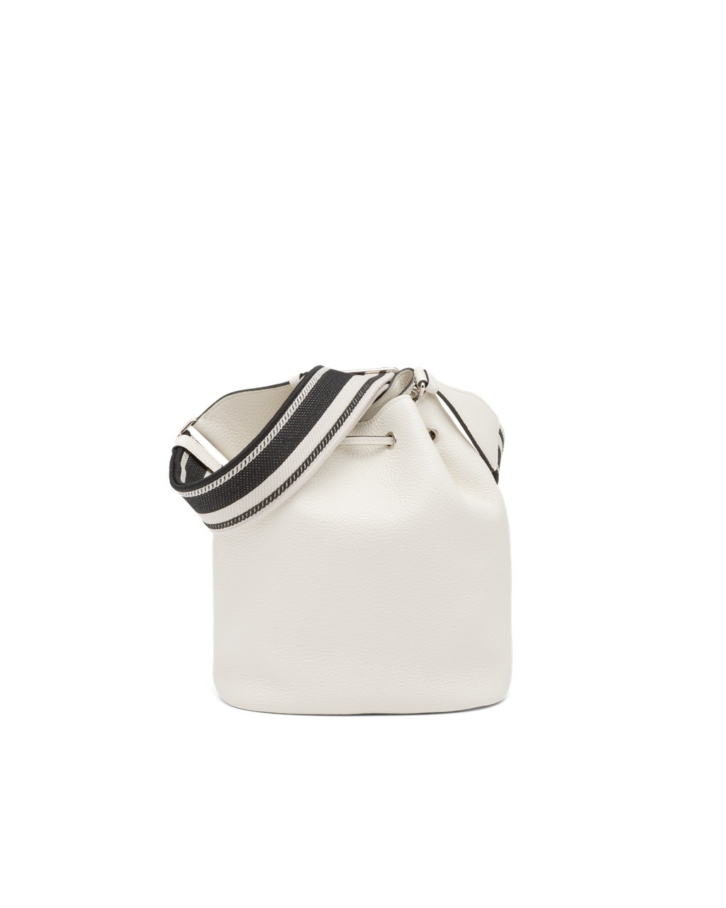 Prada Cuero Bucket Bag Blancas | 62597-VHLW