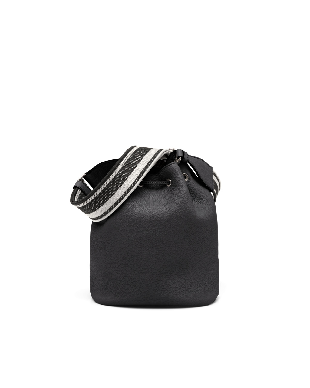 Prada Cuero Bucket Bag Negras | 45172-BHUJ