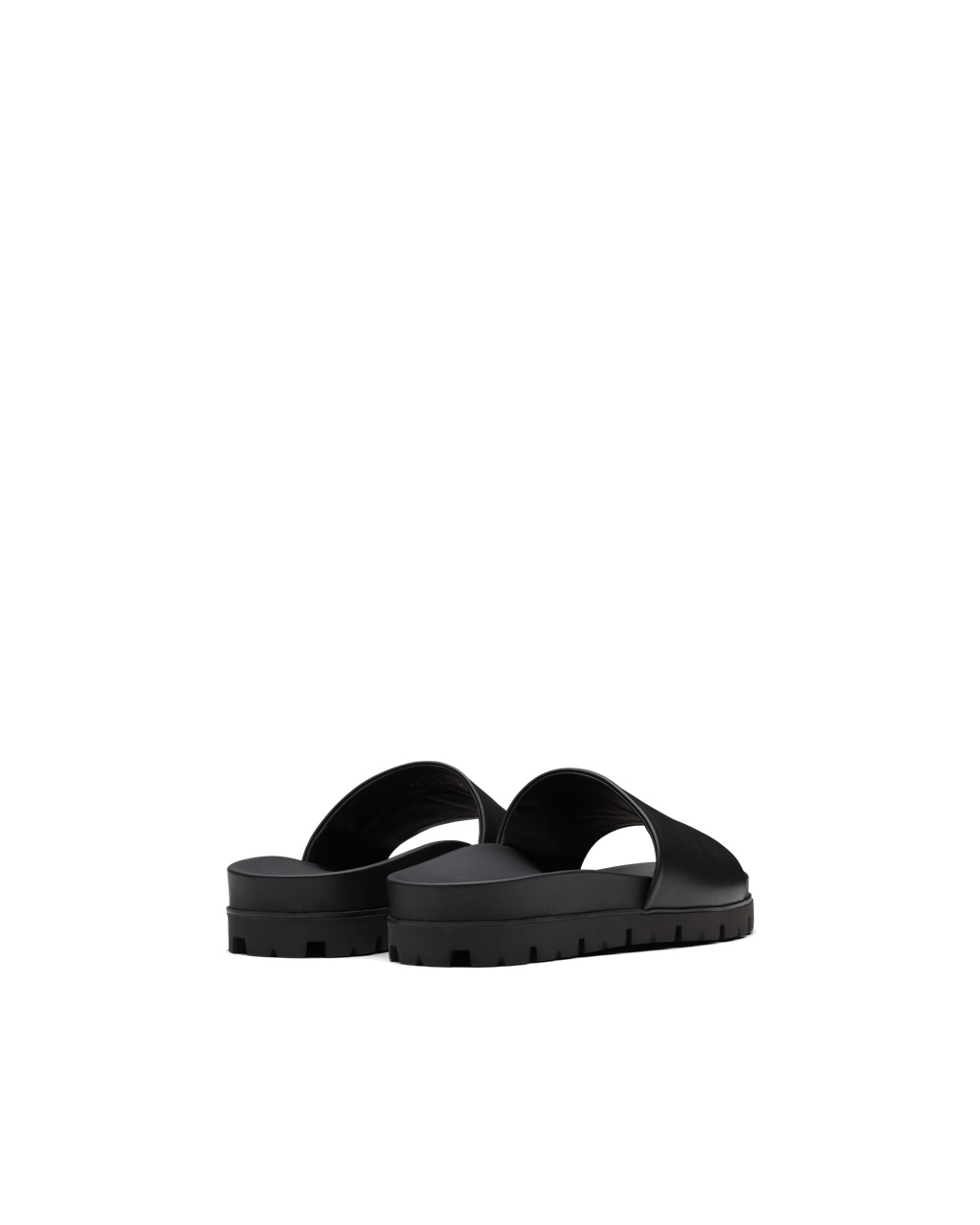 Prada Cuero Chanclas Sandals Negras | 57132-JEBP