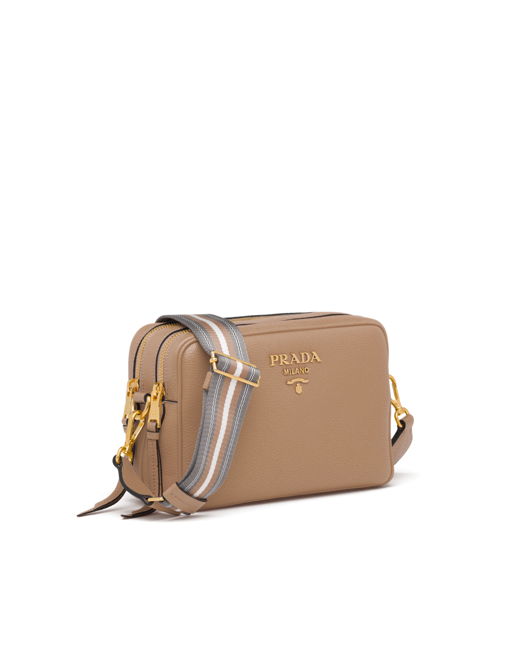 Prada Cuero Cross-body Bag Beige | 83190-FTJW